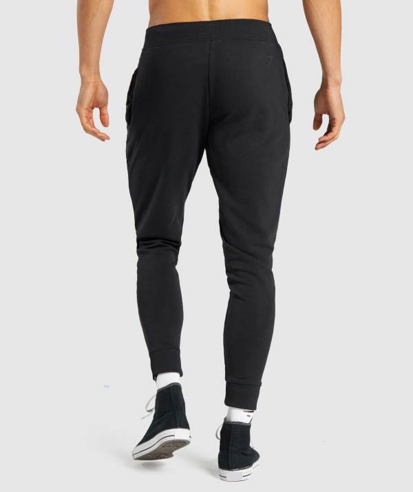 Panske Joggers Gymshark Bold Čierne | YD3871540